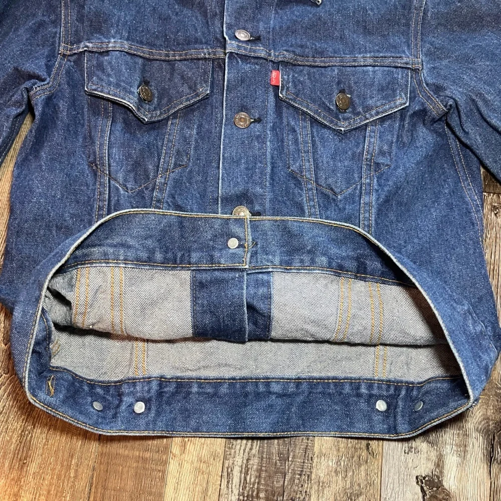 Vintage Levi's 70's 70505 0217 Type III Trucker Jacket Small e Sz 38 Made in USA - Picture 8 of 15